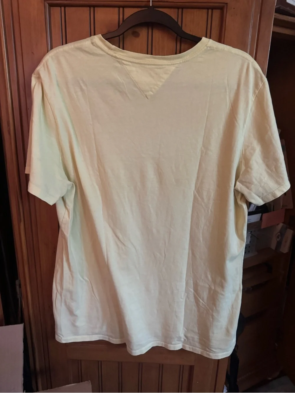 Tommy Hilfiger Light Yellow Logo Short Sleeve Tee